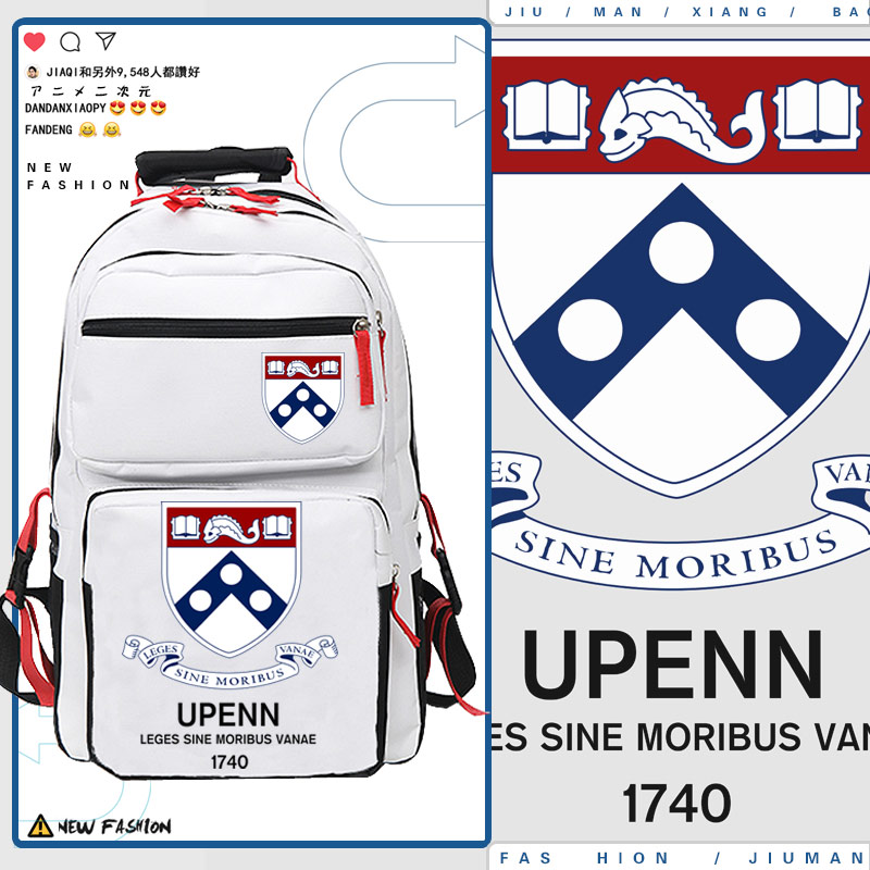 宾夕法尼亚大学宾大UPenn校园纪念学生青少年书包男女双肩包tt