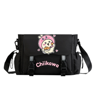吉伊卡哇chiikawa小可爱吉伊乌萨奇小八男女同款学生休闲斜挎包tt