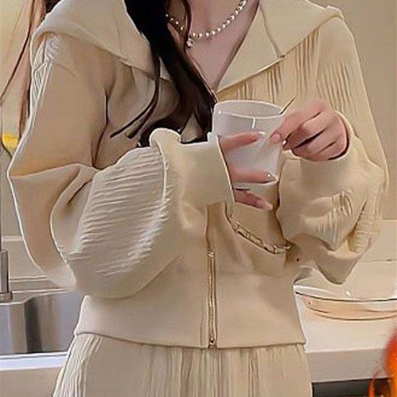 2025秋冬宽松休闲运动套装新款香风套装连帽卫衣外套百搭时尚两件,女装/女士精品,时尚套装,淘宝优惠券,粉丝福利购,淘宝优惠卷