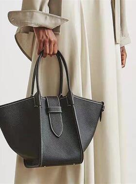 小众爆款包VASIC新款菜篮子简约包手提单肩腋下包秋千包荔枝纹包