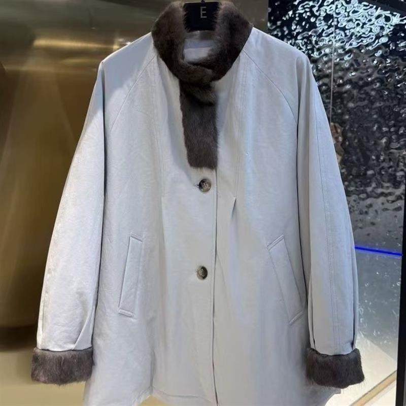 毛毛拼接棉服服外套女冬季新款宽松时尚休闲加厚派克服风衣,女装/女士精品,时尚套装,淘宝优惠券,粉丝福利购,淘宝优惠卷