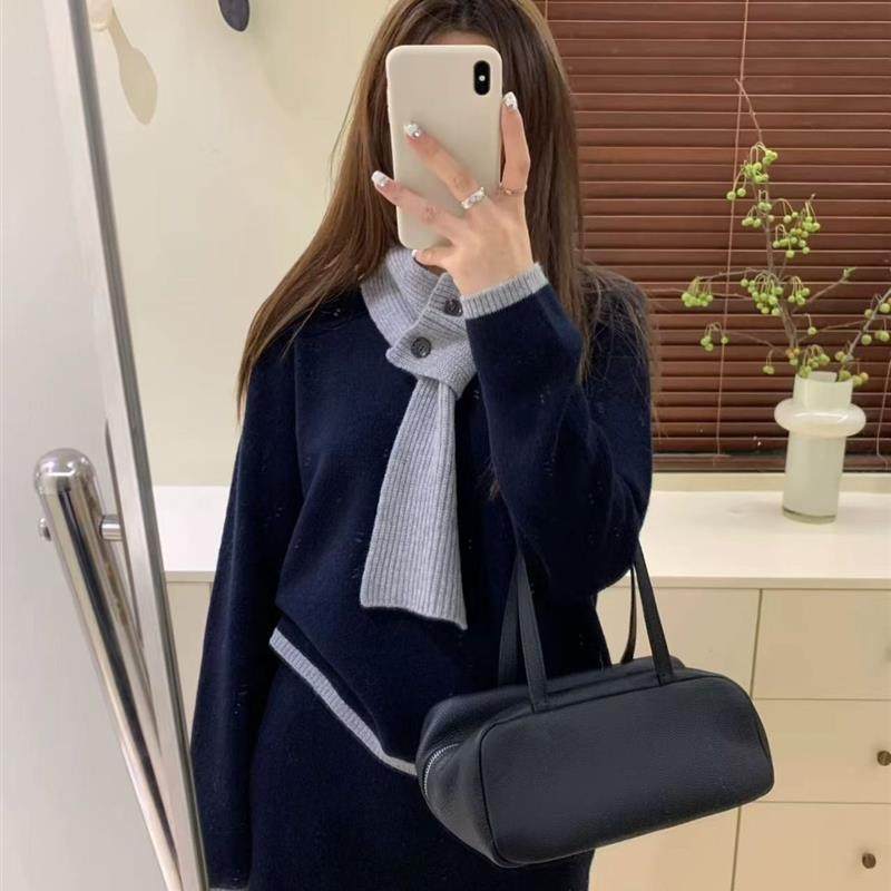 名媛穿搭一整套秋冬新款新年红色战袍毛衣半身裙保暖两件套装ins,女装/女士精品,时尚套装,淘宝优惠券,粉丝福利购,淘宝优惠卷