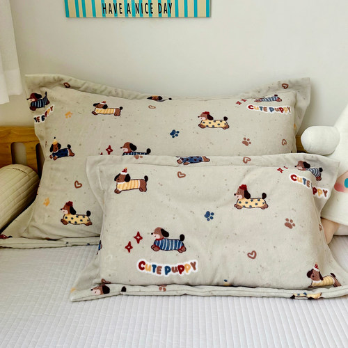 牛奶绒枕头套30x50枕芯内胆套