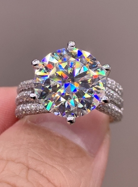 日韩人造5克拉钻石潮三排满天星