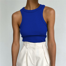 Топы/майки women's sleeveless knitted vest cotton
