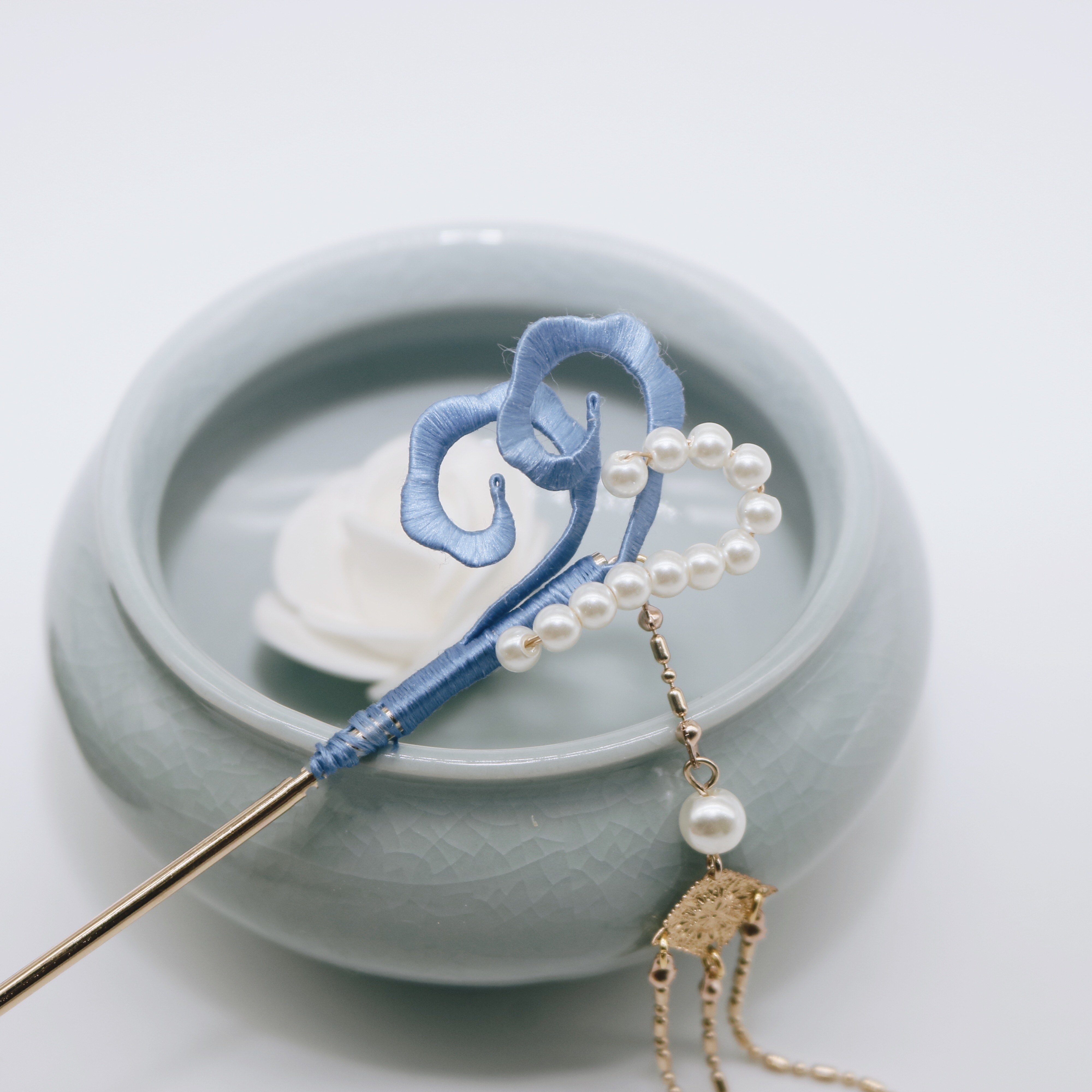 限时特价缠花茶祥云复古风汉服配饰发簪步摇简约百搭