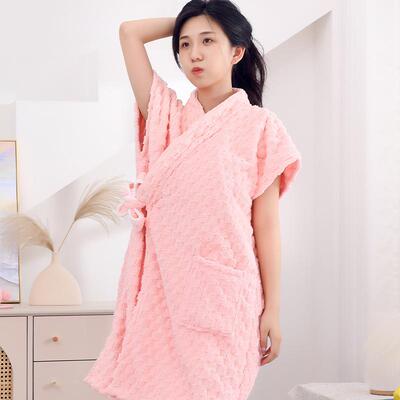 云朵格浴巾2024新款家用比棉吸水可穿式浴袍速干毛巾浴帽浴裙女定