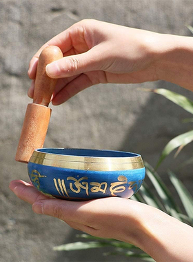 尼泊尔瑜伽静心钵singing bowl佛音碗西藏唱歌碗音疗愈铜碗颂钵