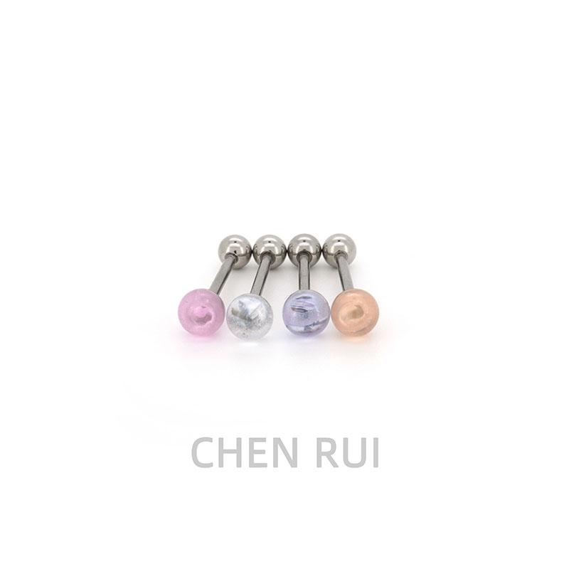 舌钉外螺纹14mm舒适饰品可喝酒钛钢性感异形可爱小众医用短杆