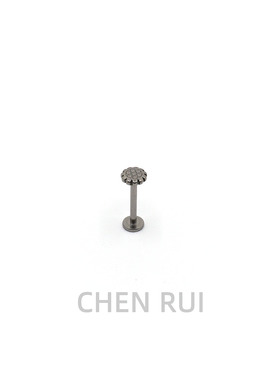 CHENRUI唇钉钛合金饰品钉子亚文化众独特内螺旋饼干3D立体油压