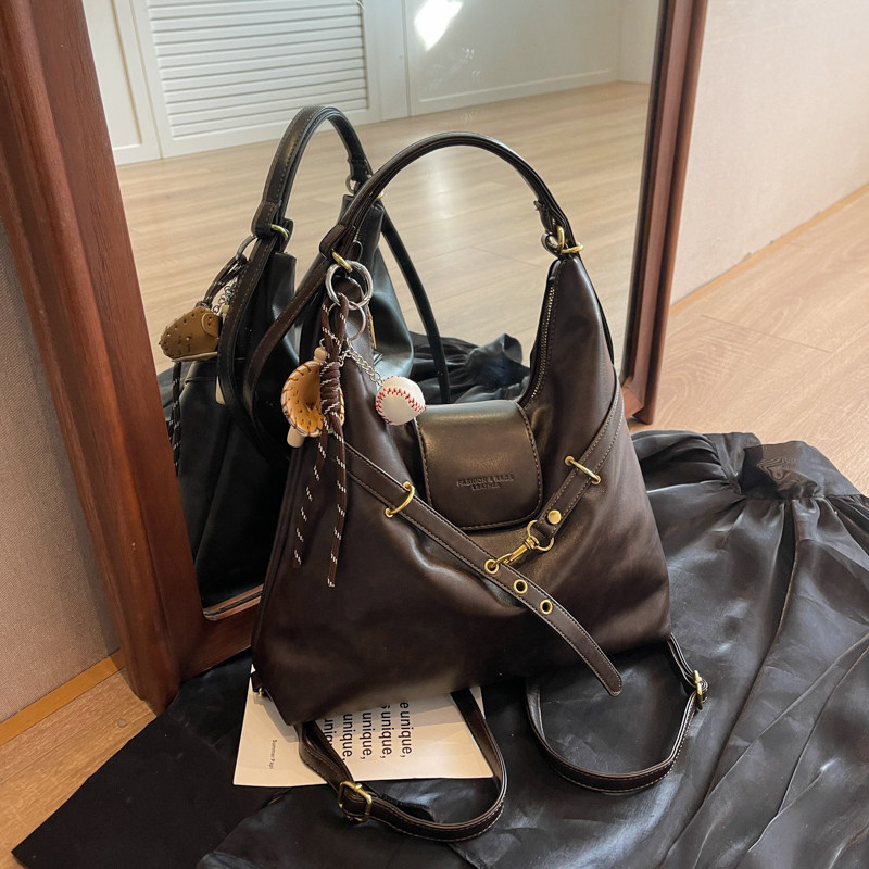 韩系复古托特包大容量通勤百搭斜挎双肩包三用秋冬美拉德腋下包女,箱包皮具/热销女包/男包,通用款女包,淘宝优惠券,粉丝福利购,淘宝优惠卷