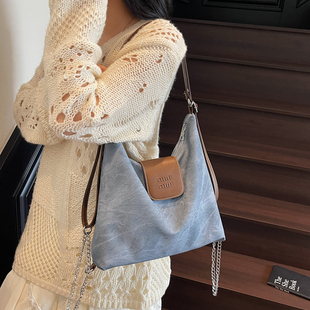 韩系风斜挎包夏日清新百搭大容量游玩双肩包女一包三背通勤托特包