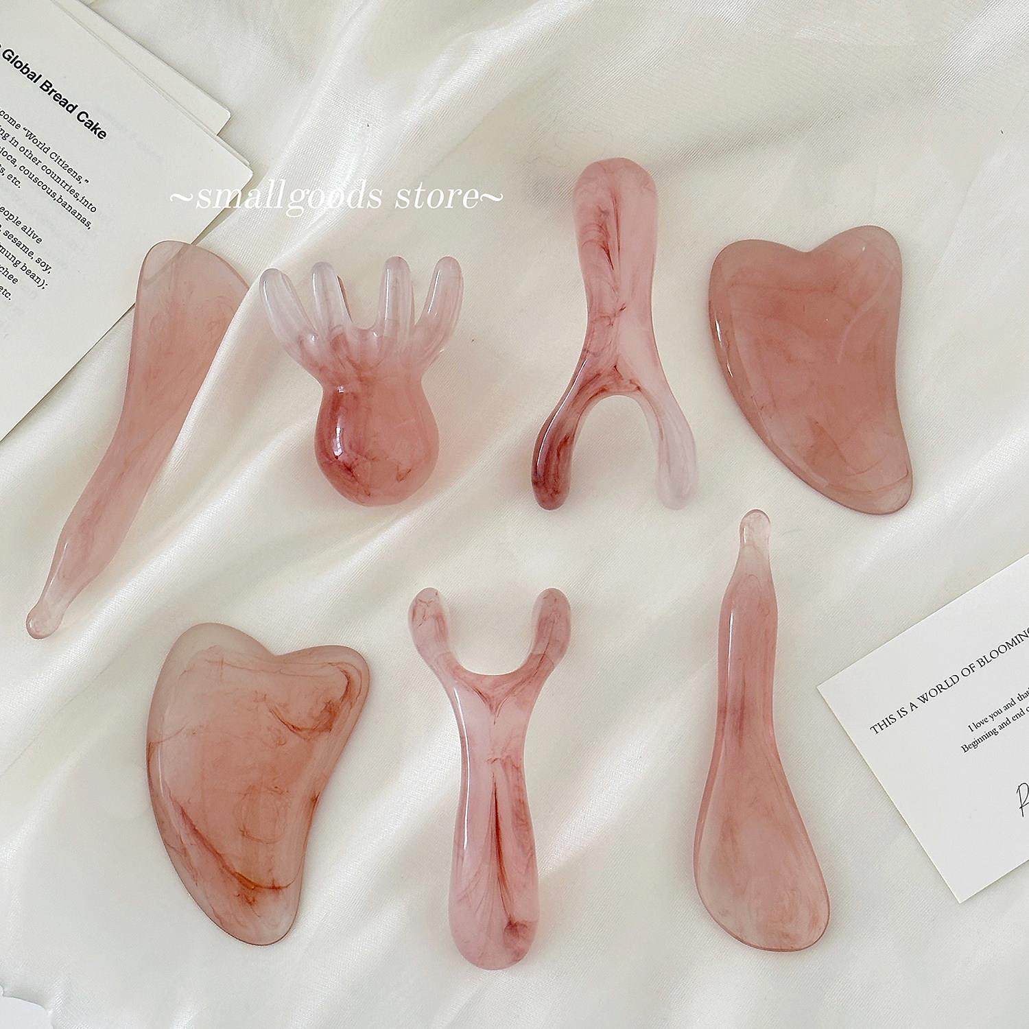 脸部提拉！面部美容拔筋棒眼周鼻梁头部多功能按摩刮痧板按摩梳