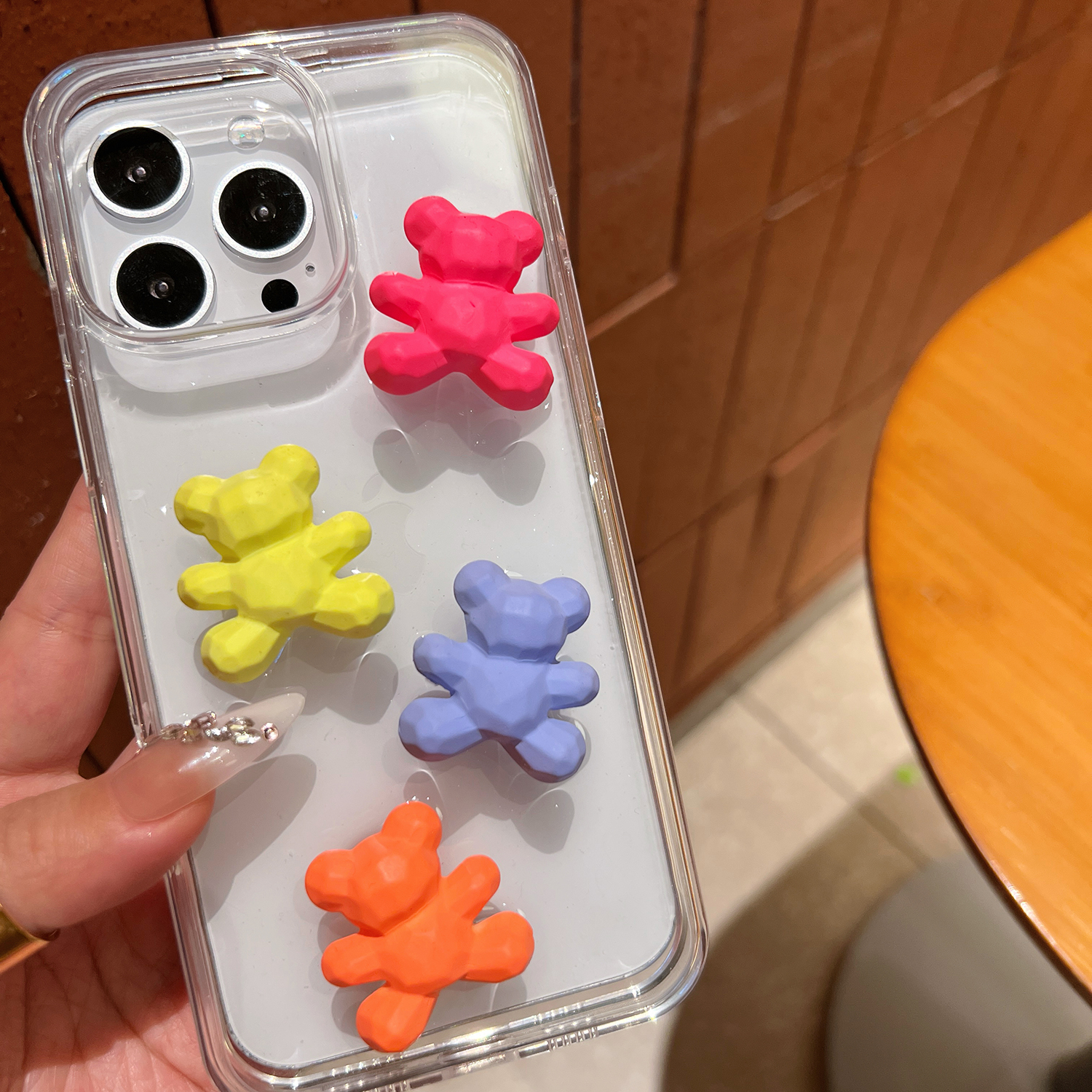 多巴胺小熊立体手机壳！！爆闪