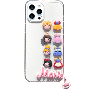 适用苹果17原创手机壳iphone16promax新款15滴胶14闪粉13防摔8plus透明xs保护套mini硅胶7可爱se卡通12公主裙