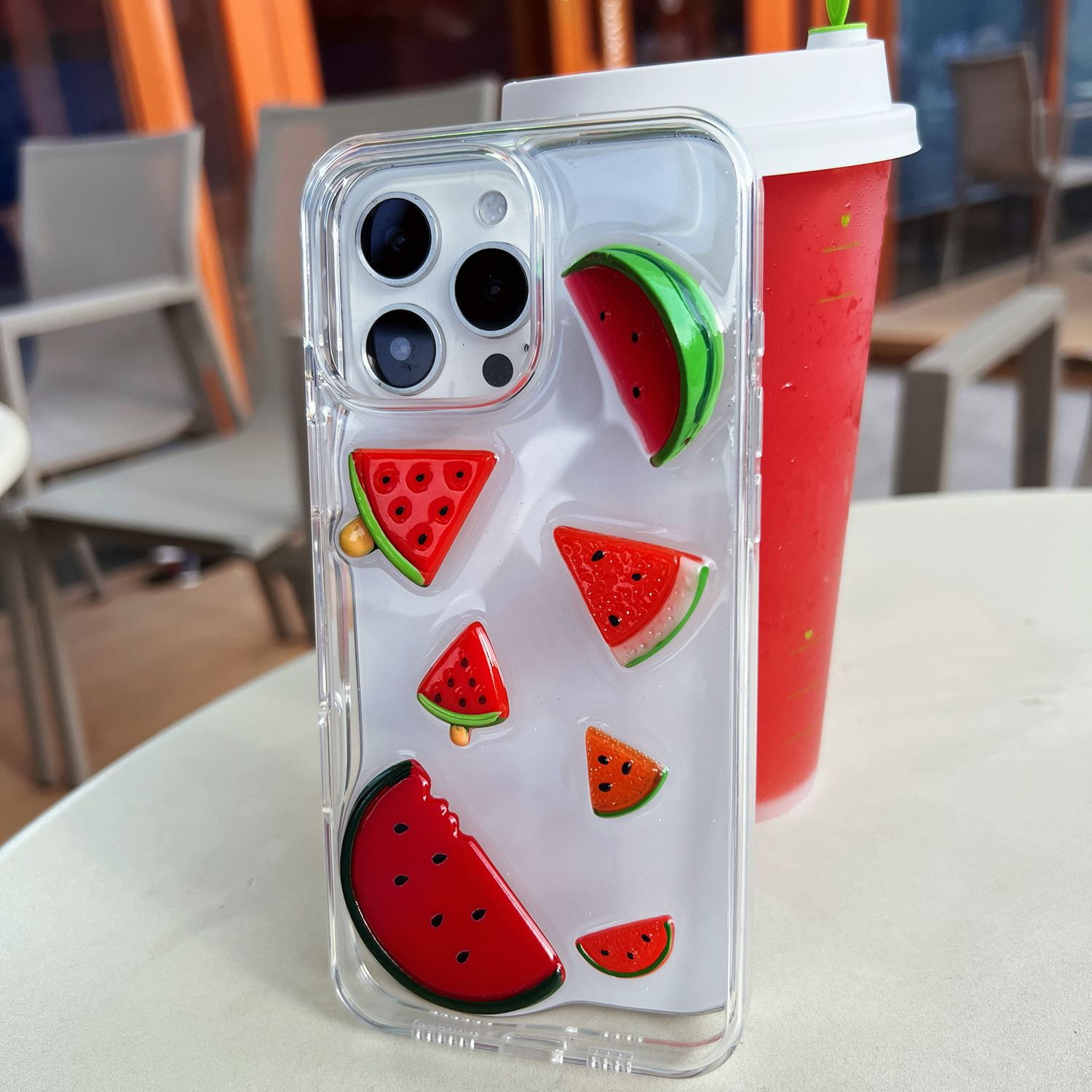 西瓜|爆闪立体透明原创手机壳