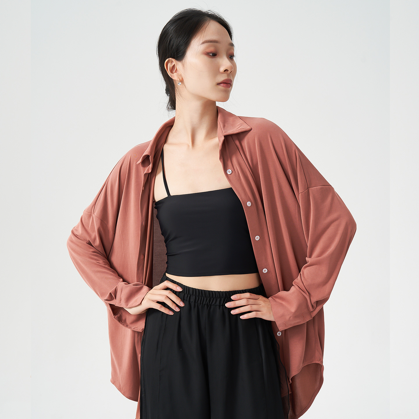 现代舞练功服女宽松飘逸