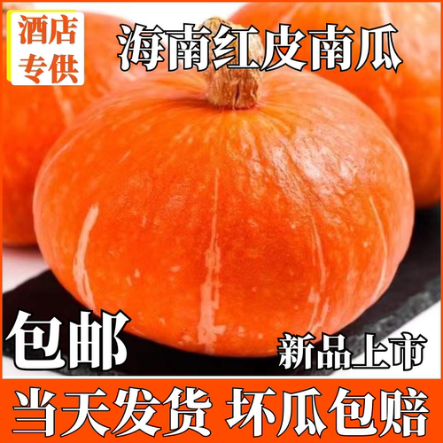 海南红皮南瓜红金瓜万圣节南瓜