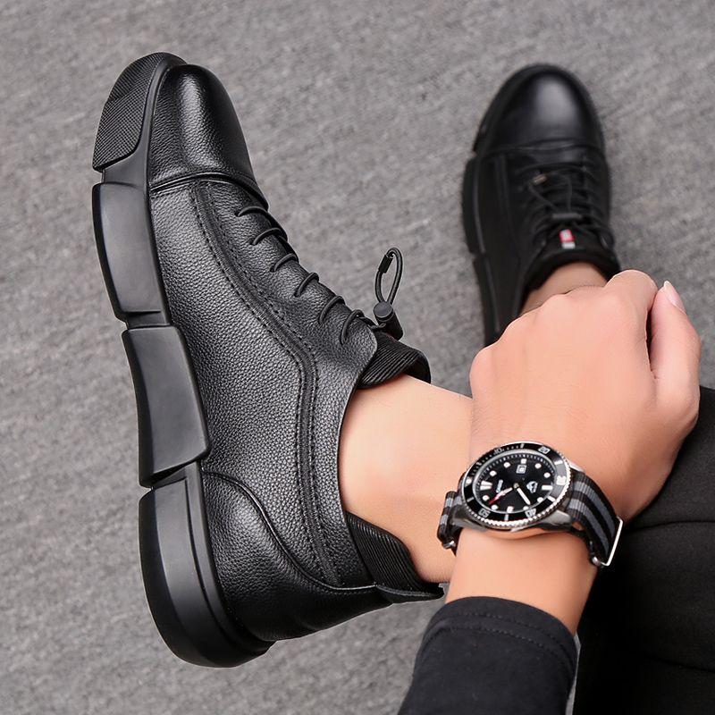 韩版秋季正装休闲风男士高帮鞋