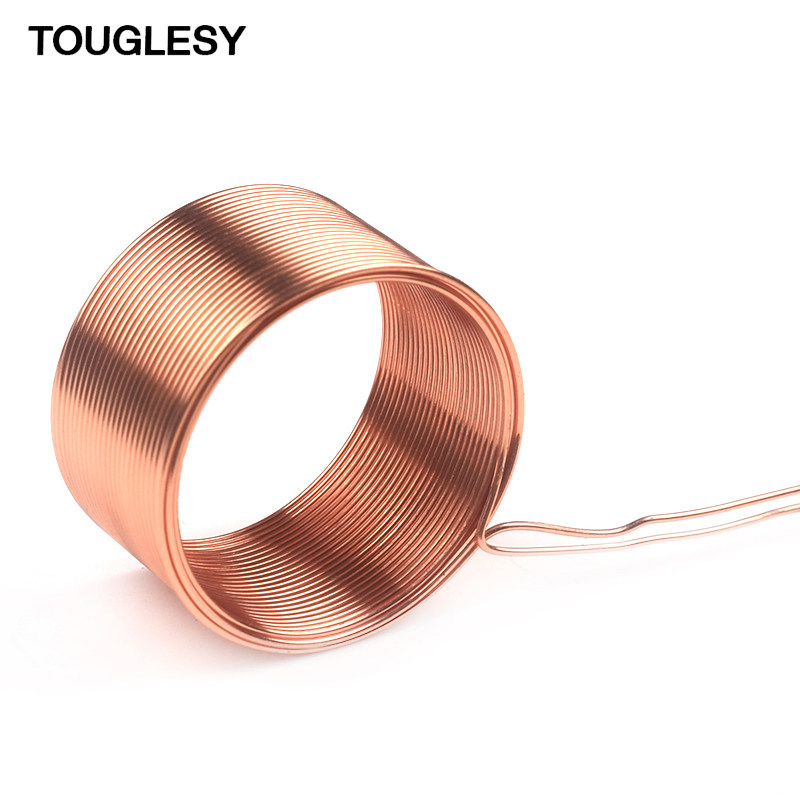 旋转LED次级线圈 无线供电w 初级线圈 空心线圈空心线绕电感送磁