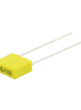 校正电容 100V102J 1NF 0.001UF 较正电容 S脚距P=5MM 黄色