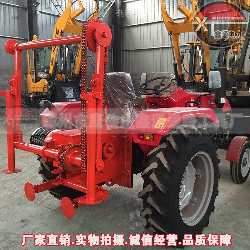 四轮绞磨机 8-10吨拖拉机绞磨厂家 架空紧线拖拉机牵引机改装