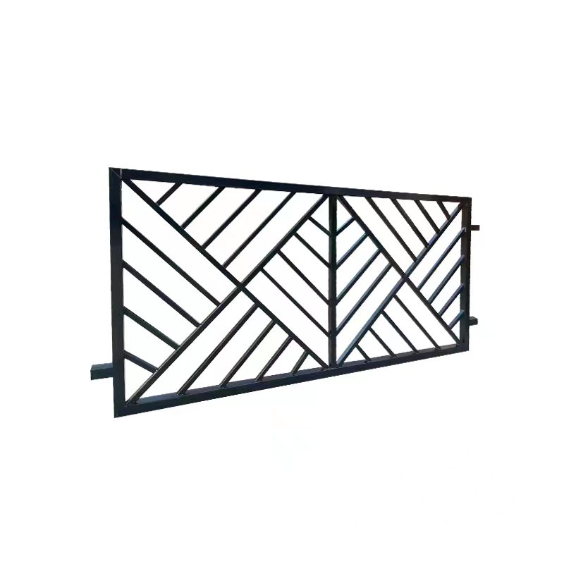 围墙护栏锌钢铁艺方管焊接围栏别墅庭院户外栏杆小区工厂防护栅栏