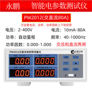 永鹏PW9901电参数测试仪 多功能数字功率计高精度 PW9800功率表