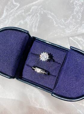 仿真婚戒对戒结婚婚礼现场用道具情侣戒指奢华男女高级感交换仪式