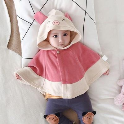 婴儿披风斗篷外套儿童挡风新生儿公主女宝宝披肩外出防风春秋冬