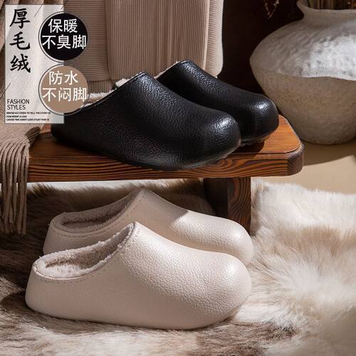 勃肯鞋男2026季新款加绒加厚保一脚蹬鞋包跟拖鞋外穿女