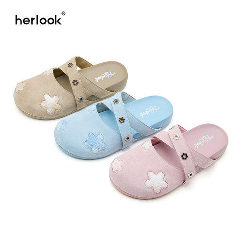 herlook新款勃肯鞋增高半拖