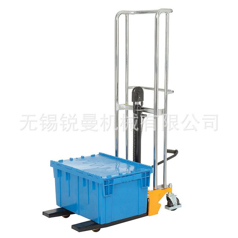 轻型手动液压堆车PJ4180托盘装卸叉车400kg行李搬运升