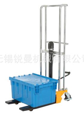 轻型手动液压堆车PJ4180托盘装卸叉车400kg行李搬运升