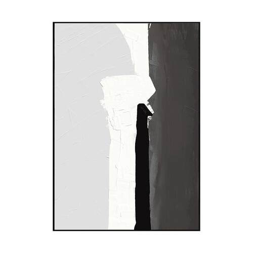 黑白诧寂风极简装饰画现代简约入户玄关抽象挂画客厅餐厅卧室壁画