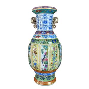 景德镇陶瓷器花瓶仿古中式珐琅彩瓷王家居客厅插花工艺品摆件