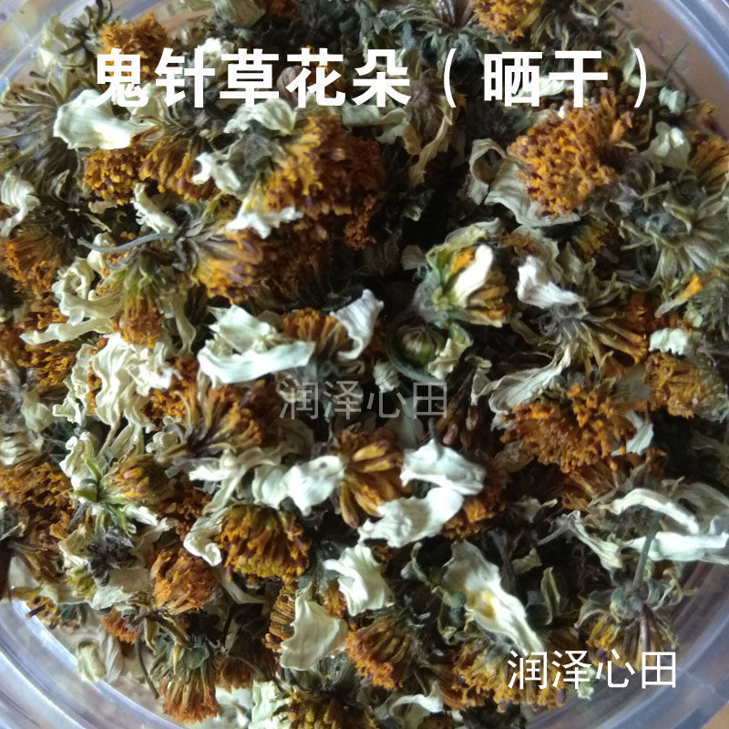 野生晒干鬼针草花草茶三叶鬼针草花朵中草药鬼针草花茶鬼针草干花