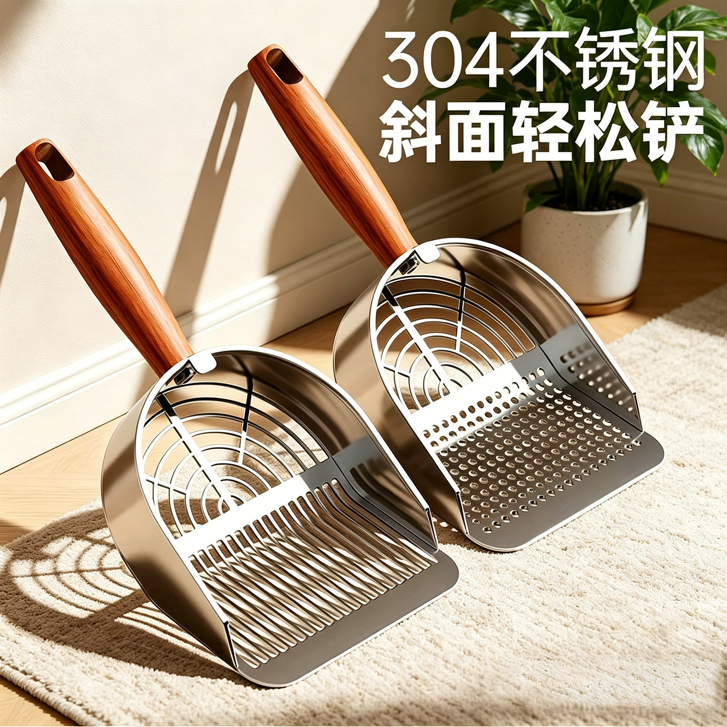 不锈钢猫砂铲大号从小用到大