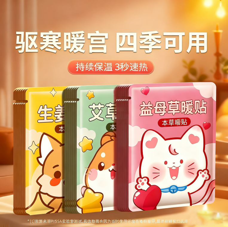 暖宝宝热敷女生痛经用暖宫贴官方旗舰店正品自发热艾灸宫寒暖卵巢