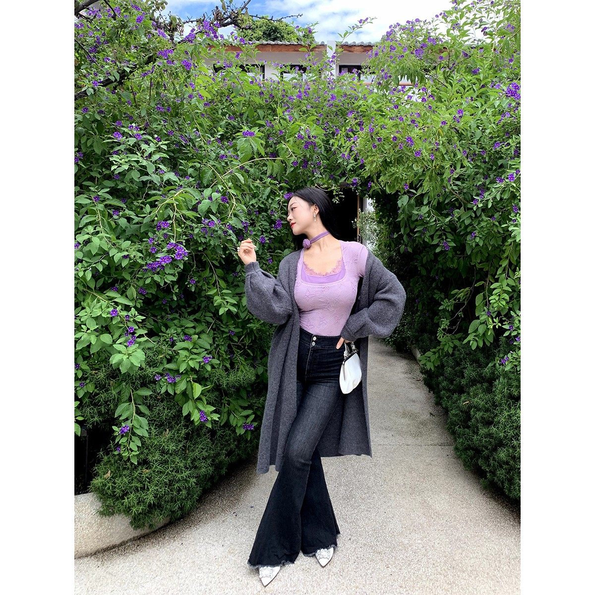 肉装小cherry 美丽诺言 微胖拼接撞色花边魔术贴choker两色上衣,女装/女士精品,T恤,淘宝优惠券,粉丝福利购,淘宝优惠卷