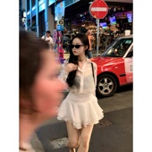 福利回馈 微胖长袖 肉装 小cherry 凉城有信 衬衫 抽褶半身裙套装