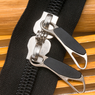 行李箱密码锁拉链头尼龙配件孔锁扣双头拉锁更换维修旅行箱拉杆箱