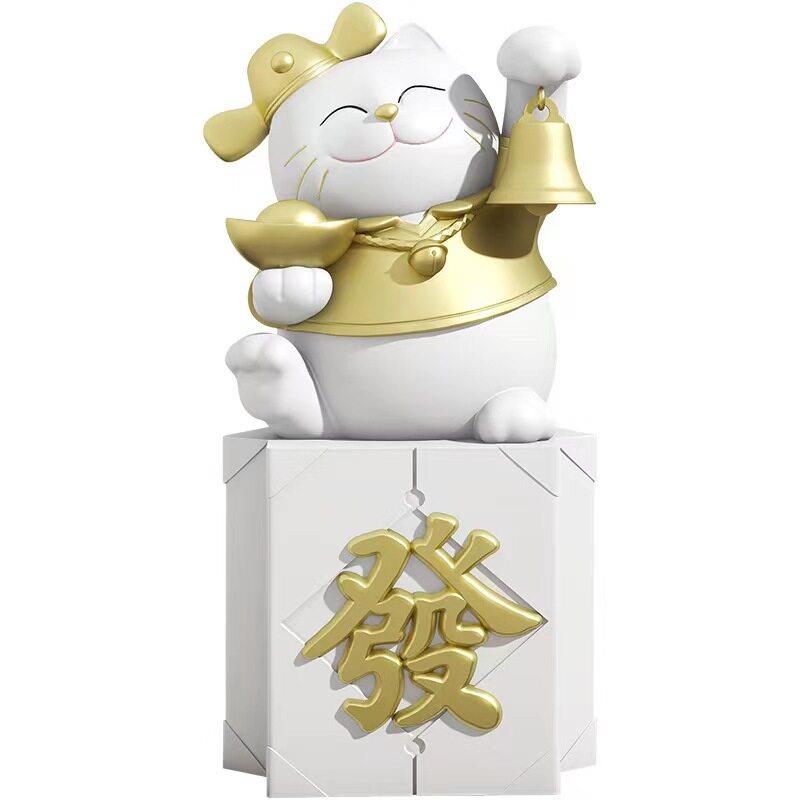 现招财猫存线摆件客厅入户玄关酒柜电视柜书房隔断柜装饰品