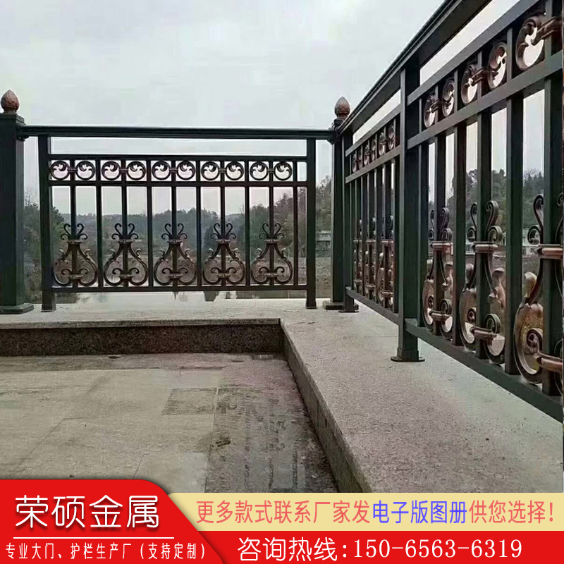 铝艺阳台护栏围栏别墅庭院栅栏小区室外防护栏农村家用铝合金栏