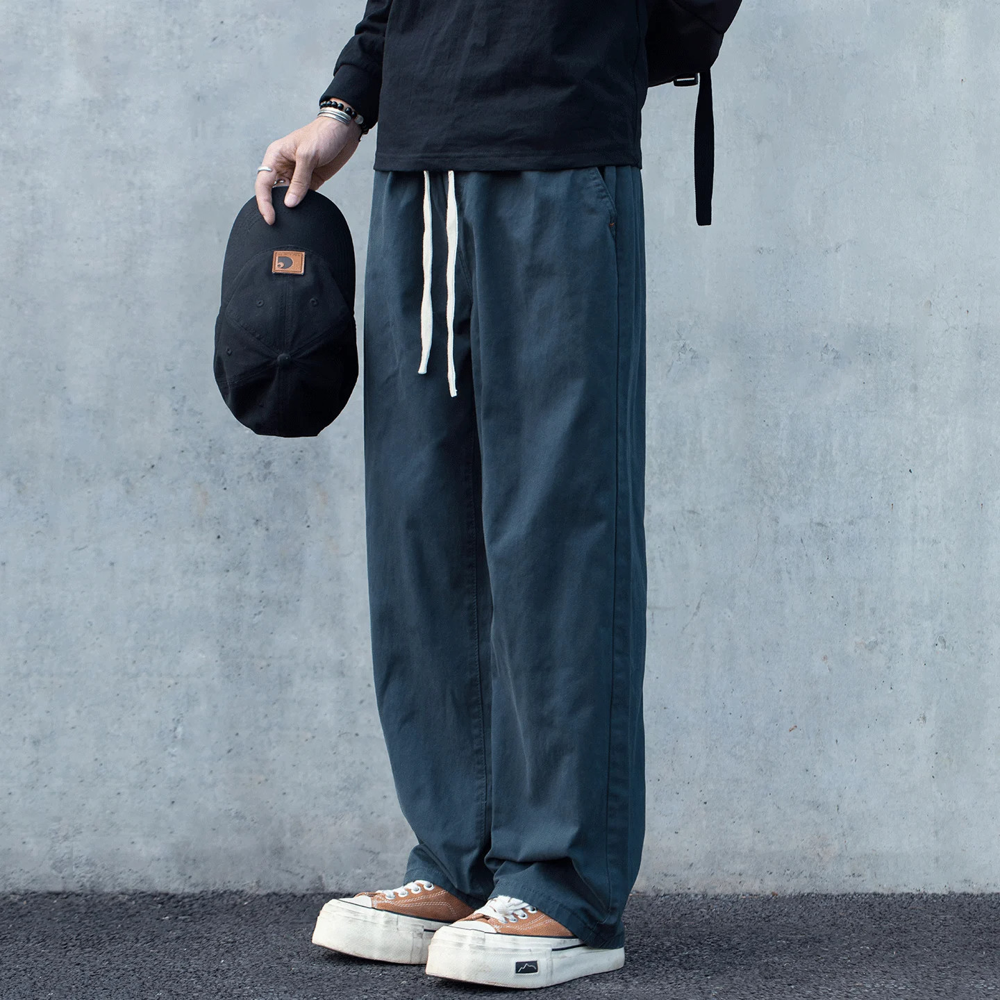 日系复古纯棉休闲工装裤男款秋季