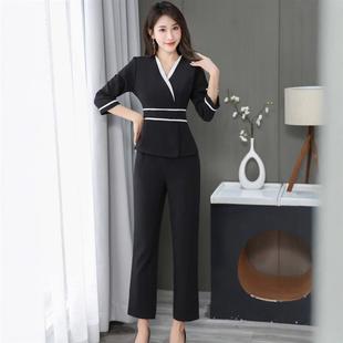 秋冬医疗美容院工作服顾问美发美业美甲牙科按摩SPA美容师套装女