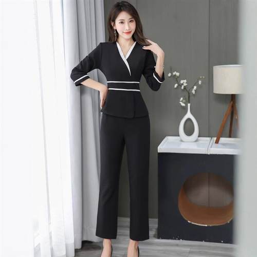 秋冬医疗美容院工作服顾问美发美业美甲牙科按摩SPA美容师套装女