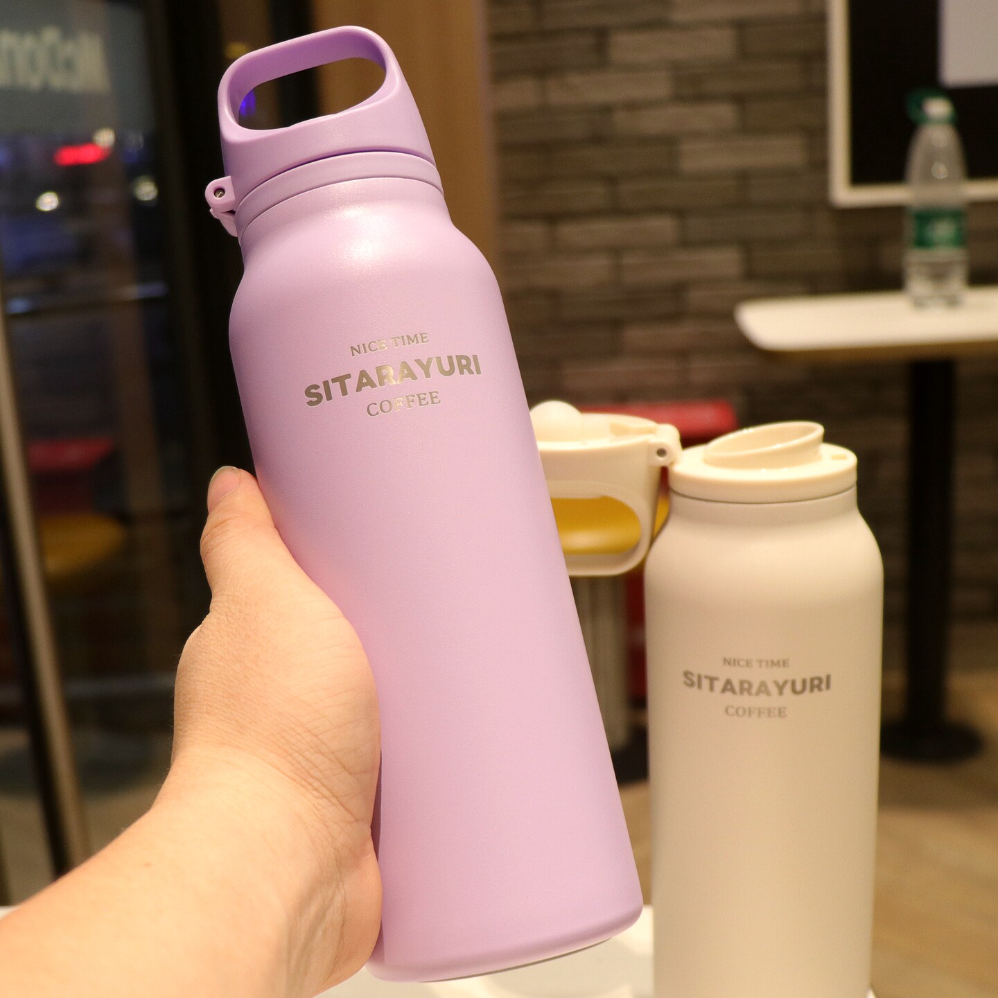 304不锈钢保温杯一键速开水杯女