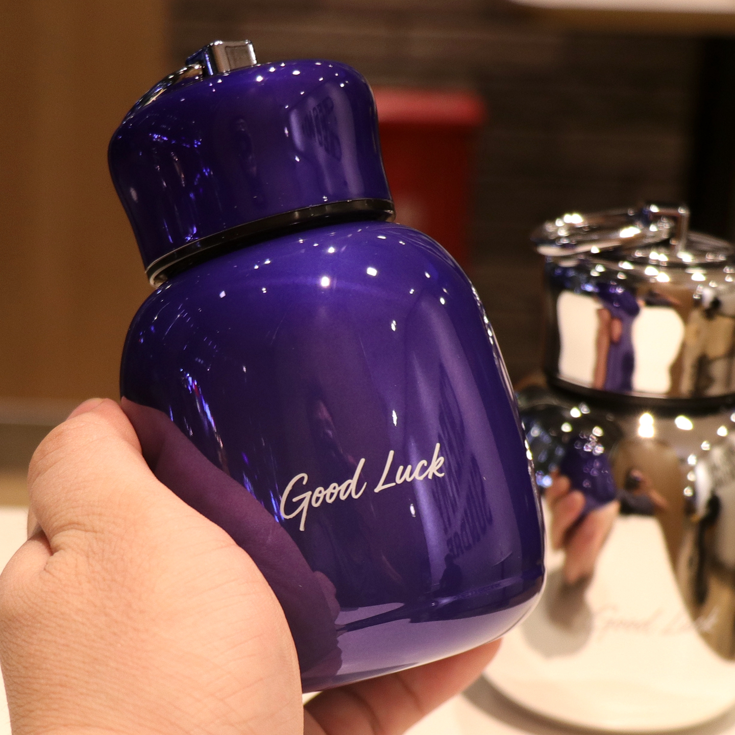 手提式保温杯子户外便携随行水杯