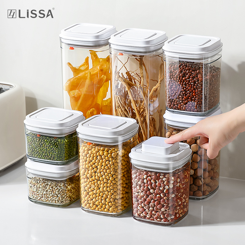 LISSA家用杂粮PET塑料密封罐
